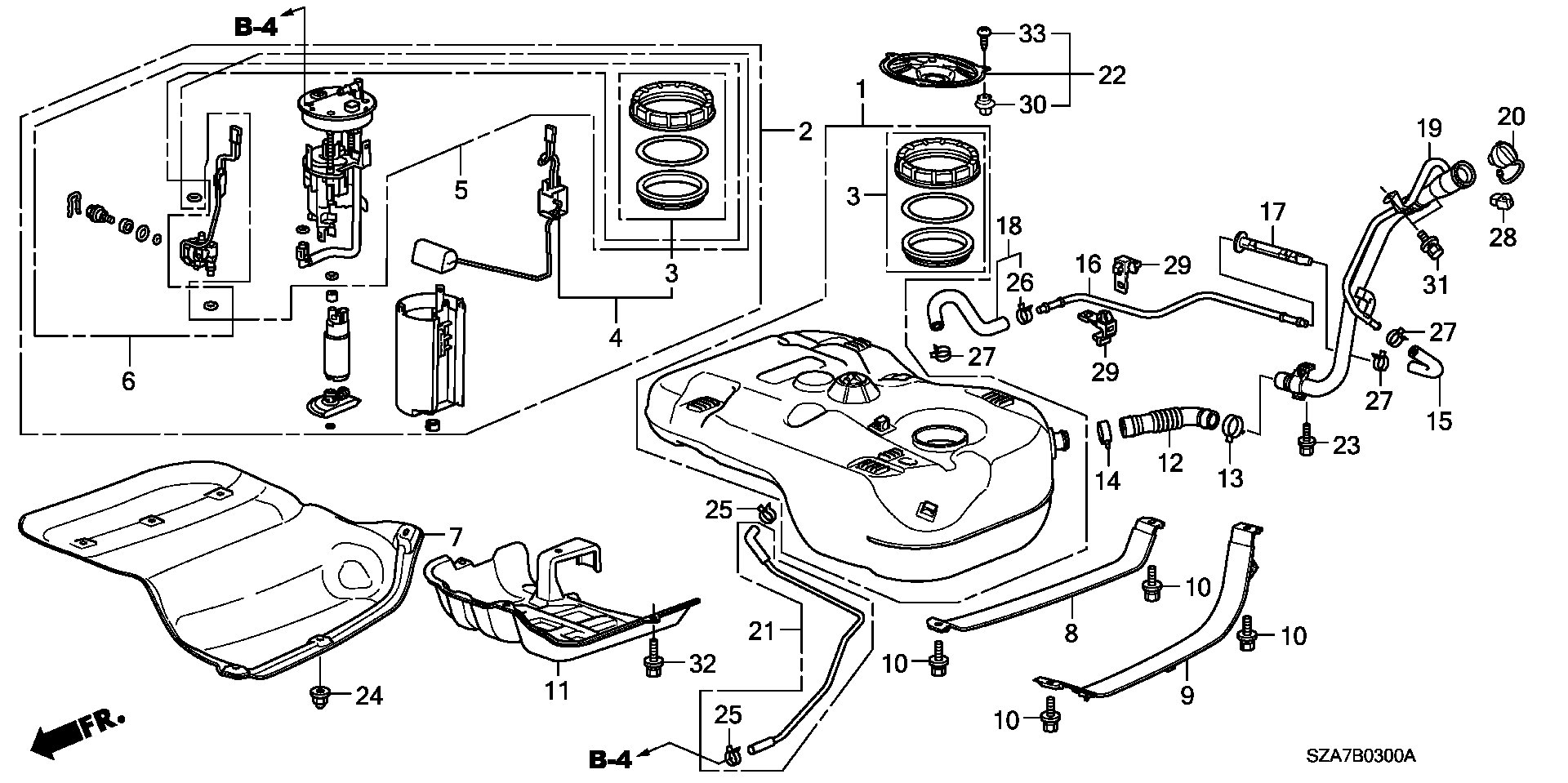 Honda 17045-SZA-A00 - Pompa carburante autozon.pro