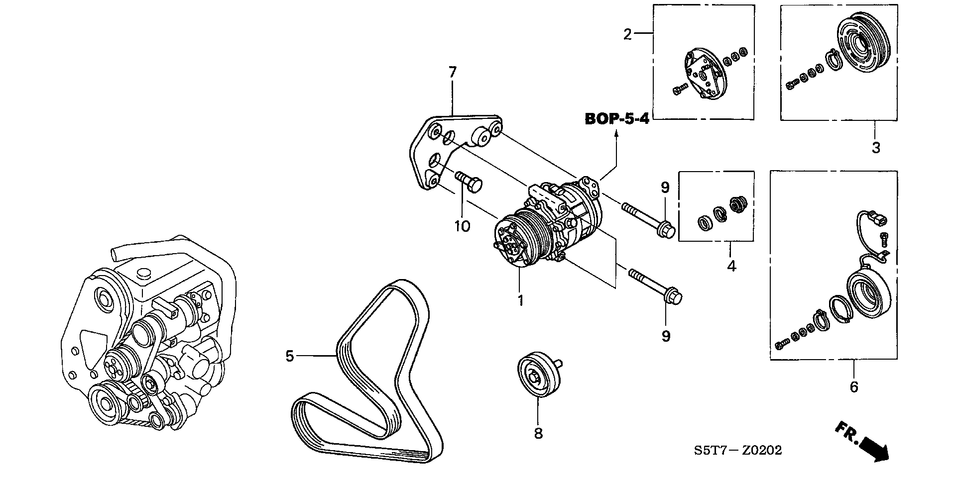 Honda 38940-PLZ-D00 - Galoppino / Guidacinghia, Cinghia Poly-V autozon.pro