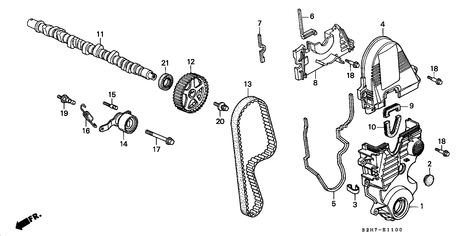 Honda 14 400 P2E 004 - Cinghia dentata autozon.pro