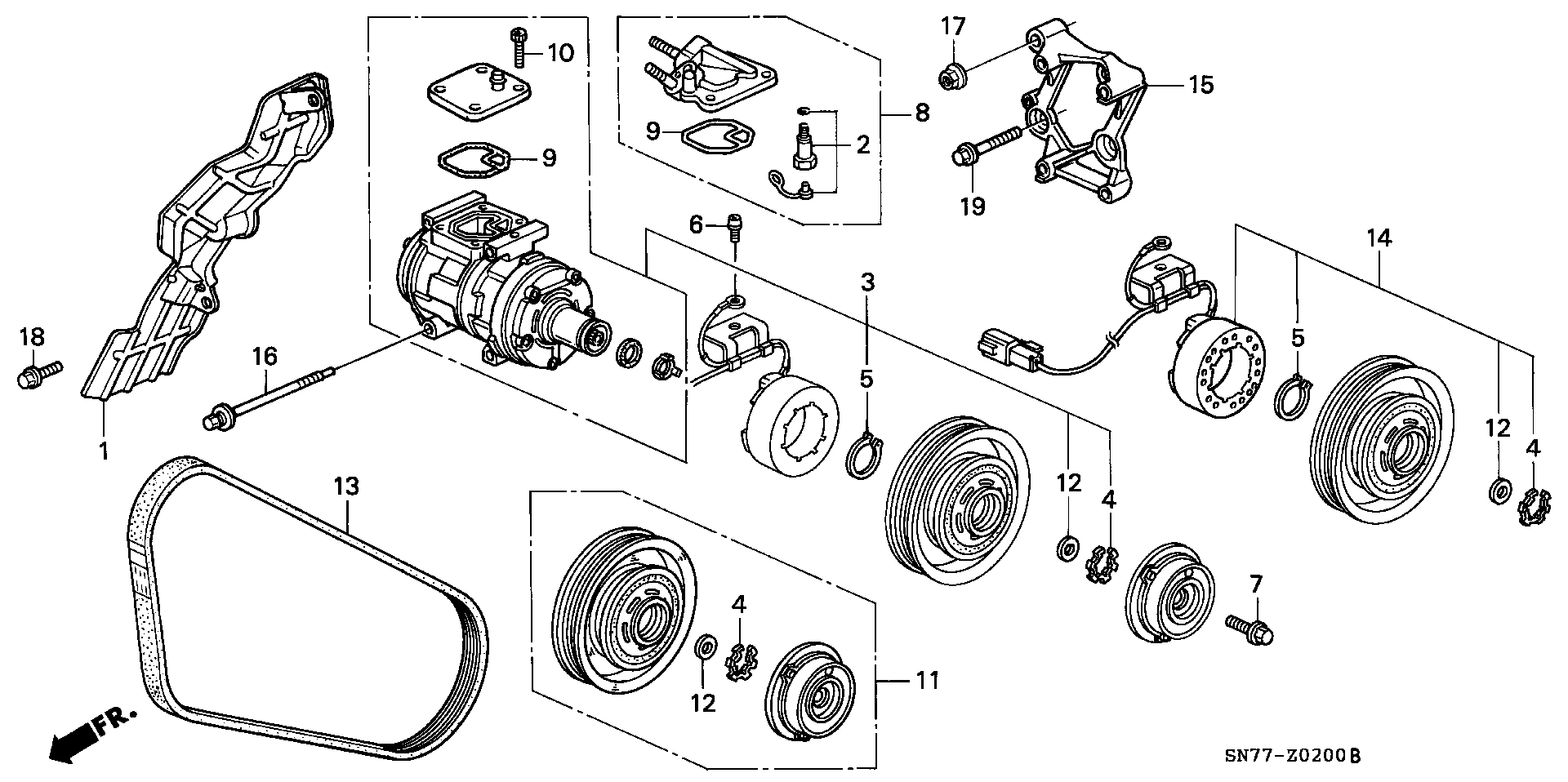 Honda 38920-PT0-003 - Cinghia Poly-V autozon.pro