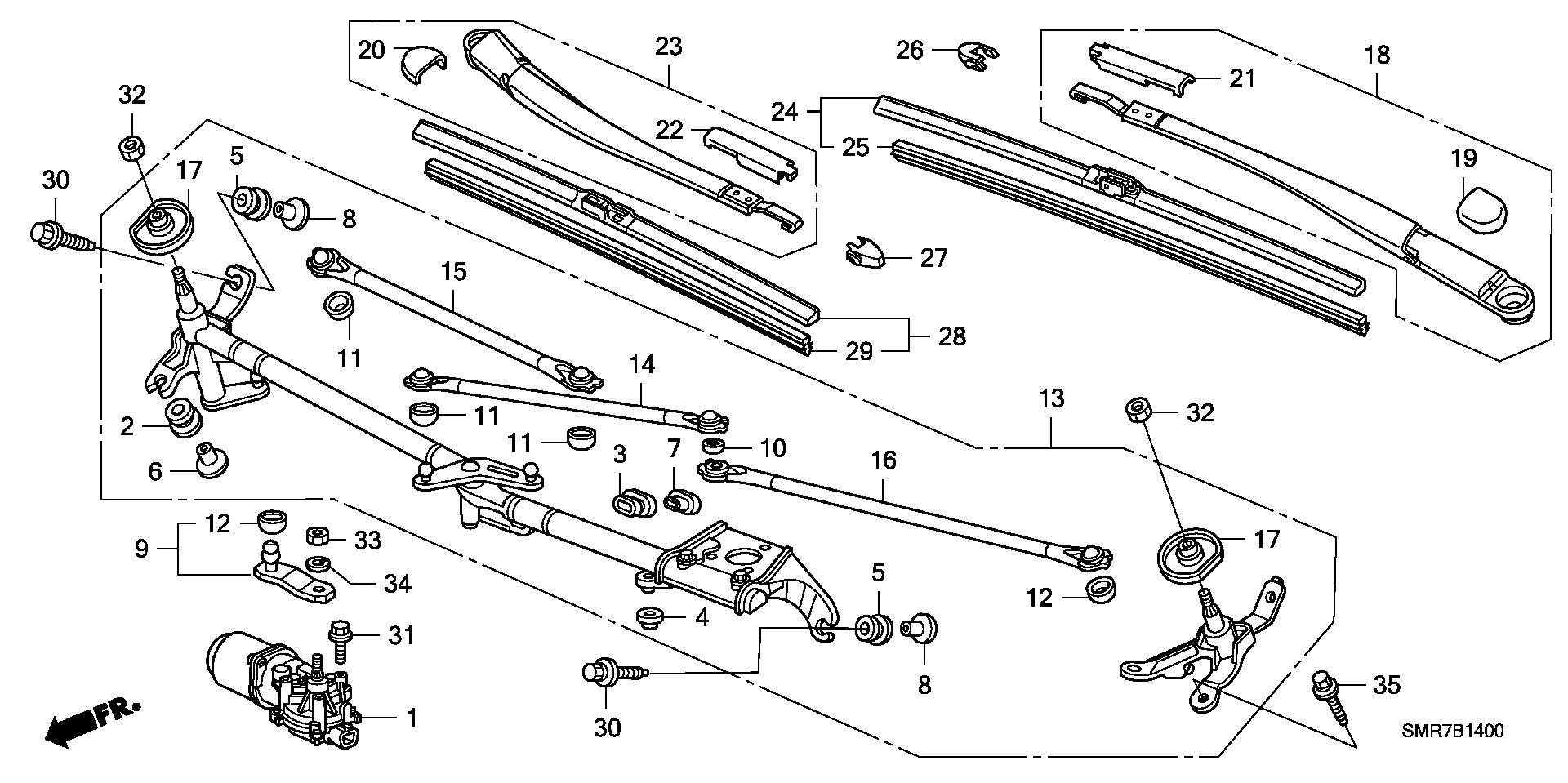 Honda 76630SMGG01 - Spazzola tergi autozon.pro