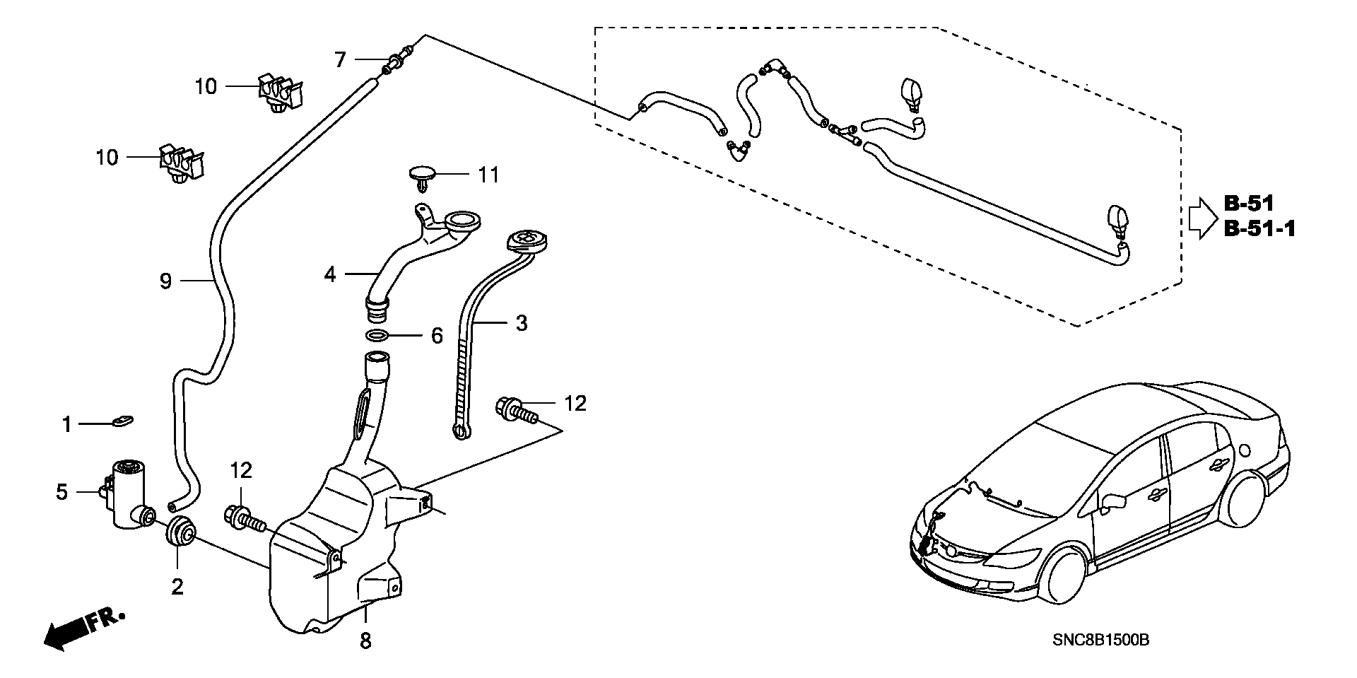 Honda 76806-SL0-E01 - Pompa acqua lavaggio, Lavafari autozon.pro