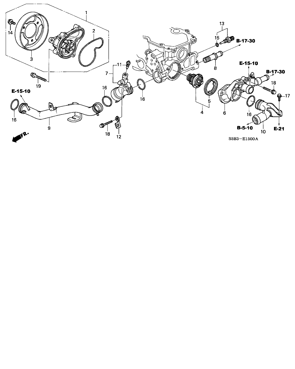 Honda 19301-PZA-305 - Termostato, Refrigerante autozon.pro