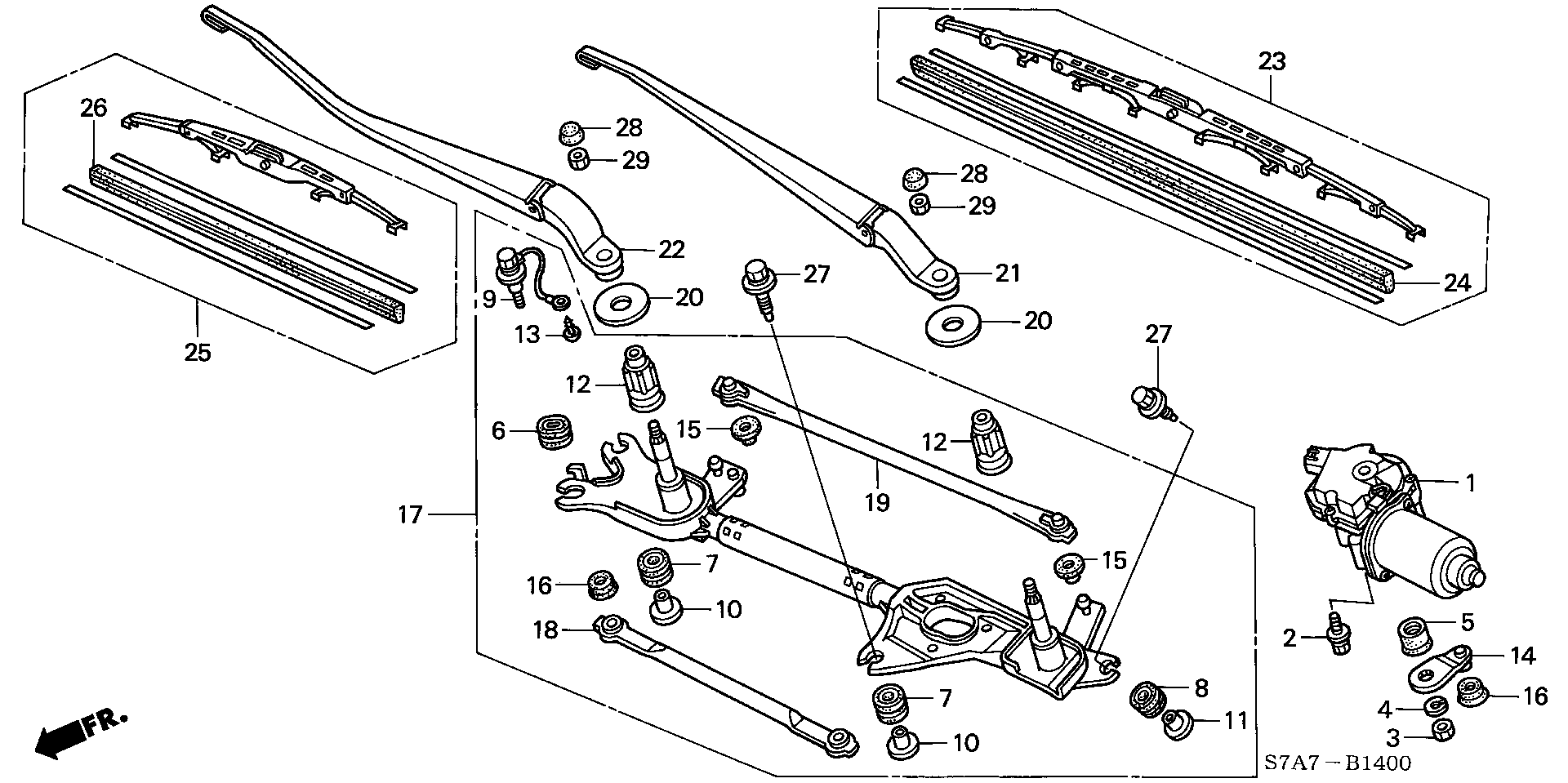 Honda 76630S7AG02 - Spazzola tergi autozon.pro