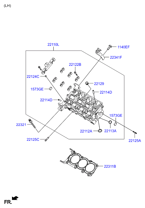 KIA 223113CGA0 - Guarnizione, Testata autozon.pro