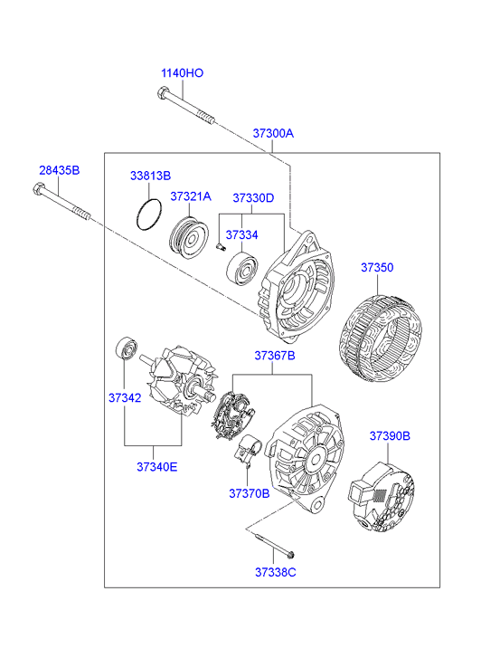 KIA 373002A850 - Alternatore autozon.pro