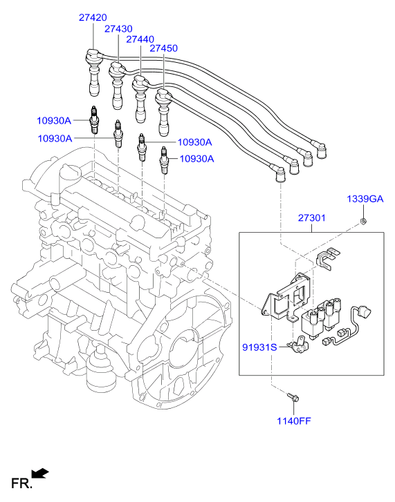 KIA 18848 10080 - Candela accensione autozon.pro