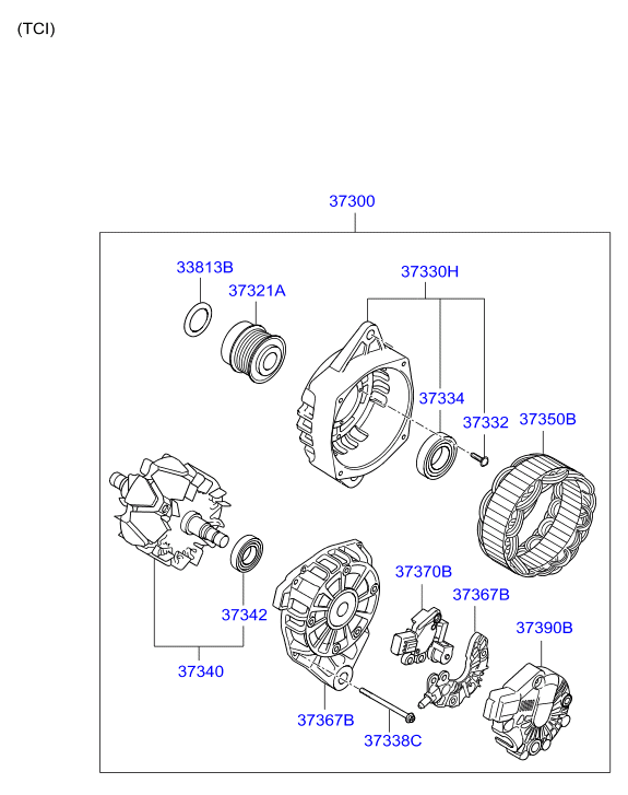 KIA 373002B760 - Alternatore autozon.pro