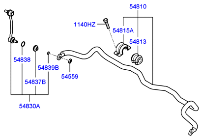 FORD 548303L000 - Asta / Puntone, Stabilizzatore autozon.pro