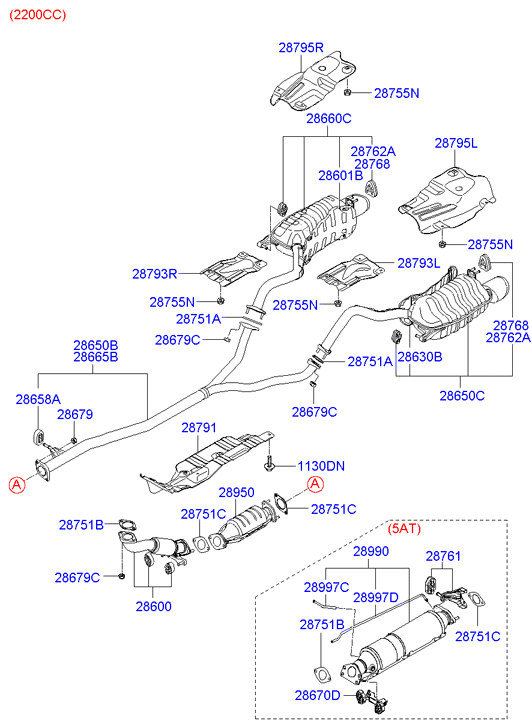 Hyundai 2895027810 - Catalizzatore autozon.pro