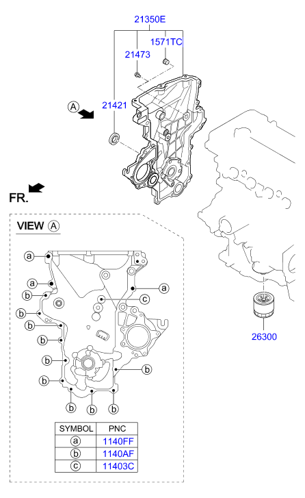 KIA 21421-2B000 - Paraolio, Albero a gomiti autozon.pro