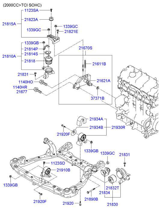 Hyundai 1339610003 - Dado, Collettore gas scarico autozon.pro