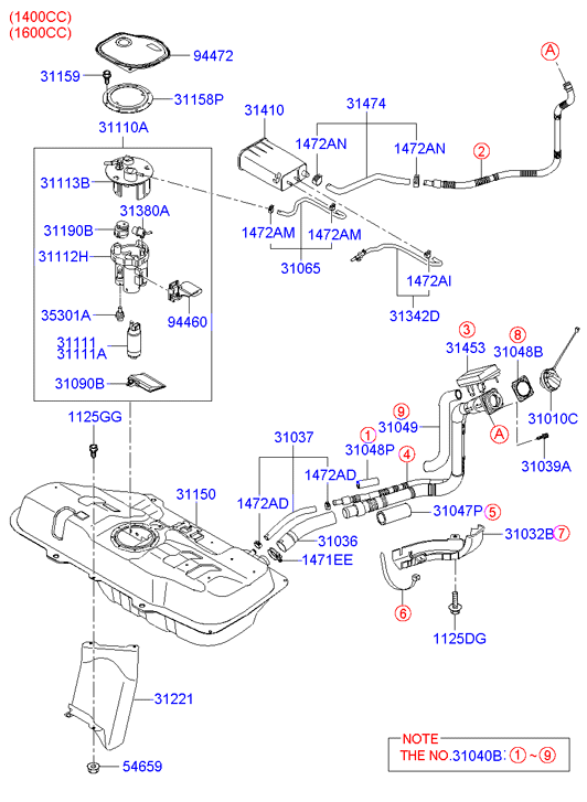 KIA 31111-25000 - Pompa carburante autozon.pro