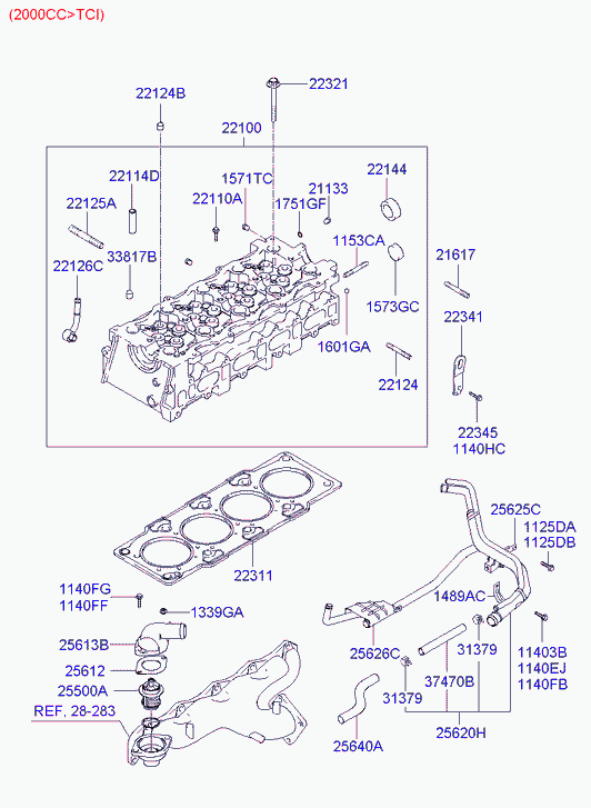 KIA 25612 26001 - Guarnizione, Termostato autozon.pro