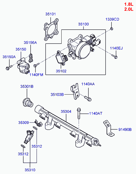 Hyundai 35170 23500 - Sensore, Regolazione valvola farfalla autozon.pro