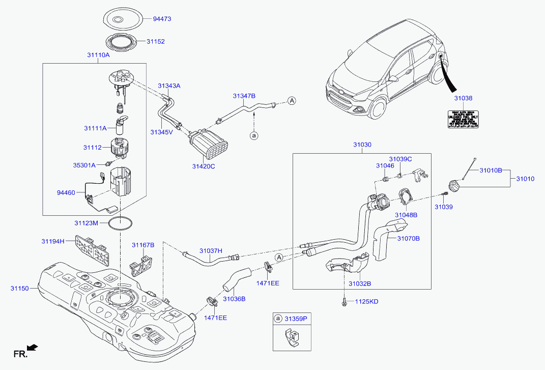 Honda 31112-1R000 - Filtro carburante autozon.pro