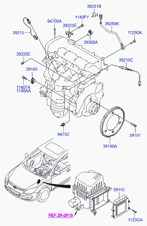 KIA 39210-23800 - Sonda lambda autozon.pro