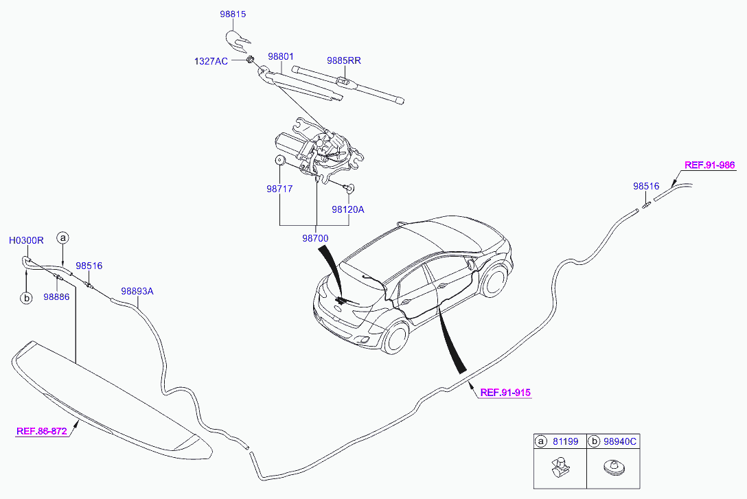 Hyundai 98850 A5000 - Spazzola tergi autozon.pro