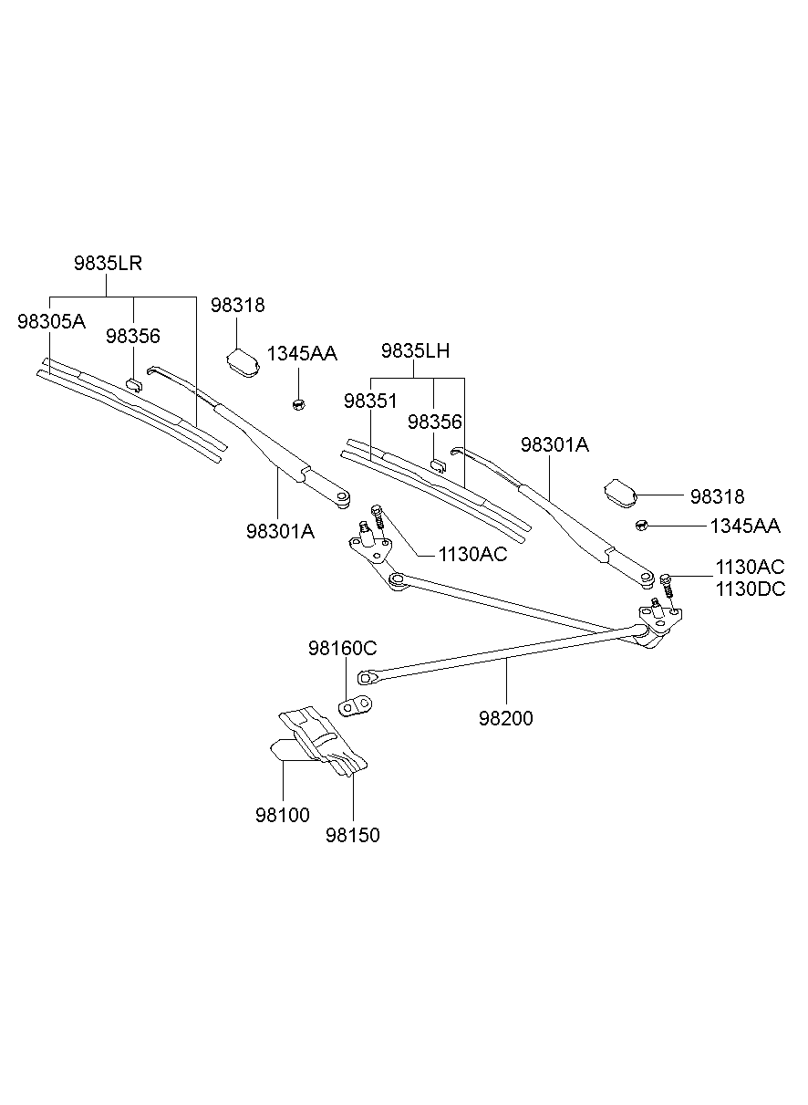 KIA 98350-22020 - Spazzola tergi autozon.pro