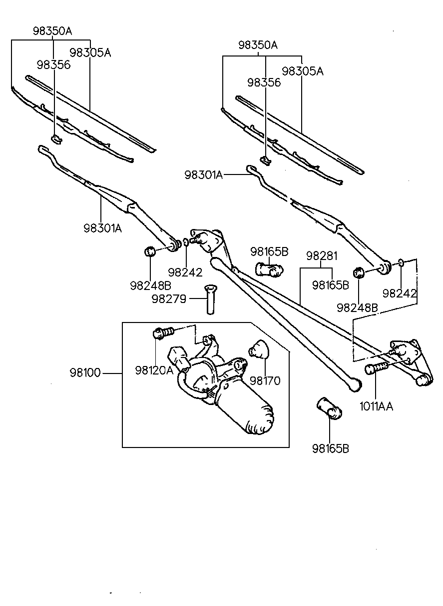 Hyundai 9835034000 - Spazzola tergi autozon.pro