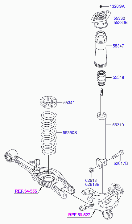 Hyundai 55311-3Z510 - Ammortizzatore autozon.pro