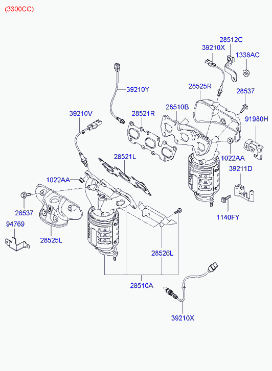 Hyundai 39210-3C400 - Sonda lambda autozon.pro