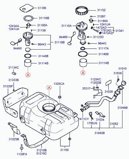 KIA 31119-02000 - Pompa carburante autozon.pro