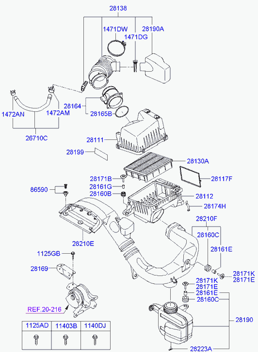 Hyundai 1471195006B - Dado autozon.pro