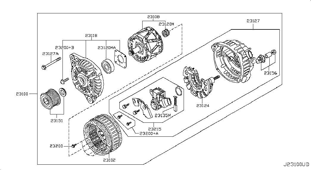 NISSAN 231001BN1A* - Alternatore autozon.pro