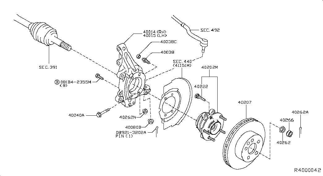 NISSAN 4322270T0A - Bullone ruota autozon.pro