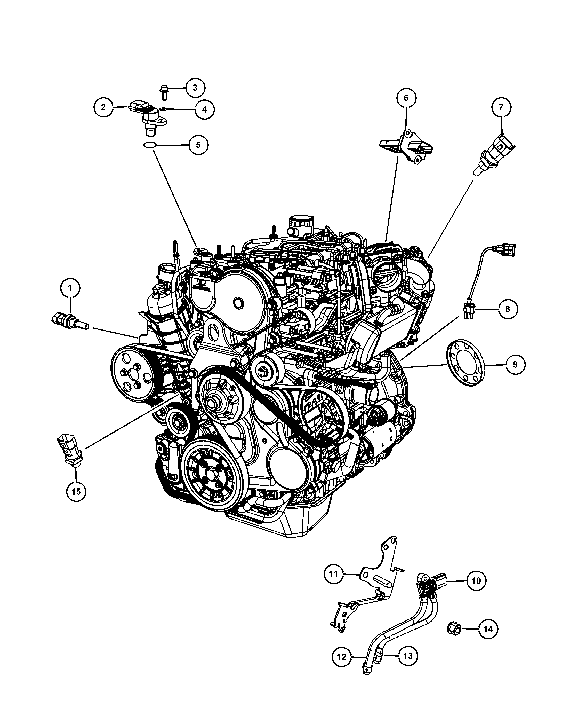 Dodge 5140 332AA - Sensore, Posizione albero a camme autozon.pro