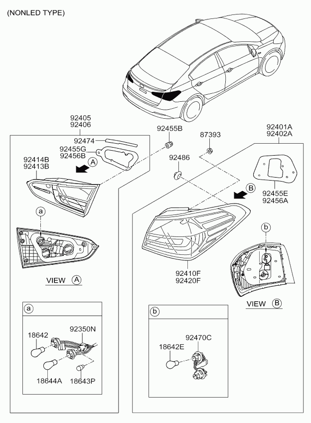 KIA 92401-A7010 - Luce posteriore autozon.pro