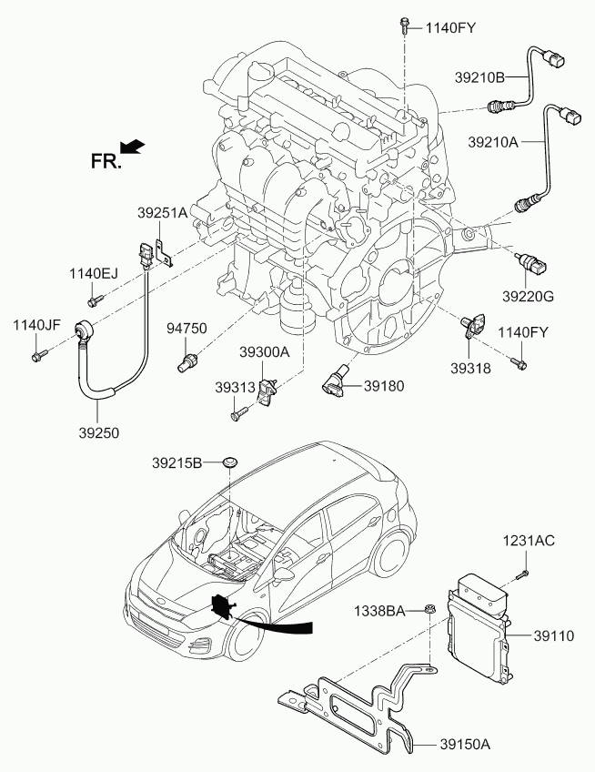 KIA 39210 03030 - Sonda lambda autozon.pro