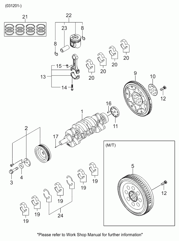 KIA 231234A010 - Puleggia cinghia, Albero a gomiti autozon.pro