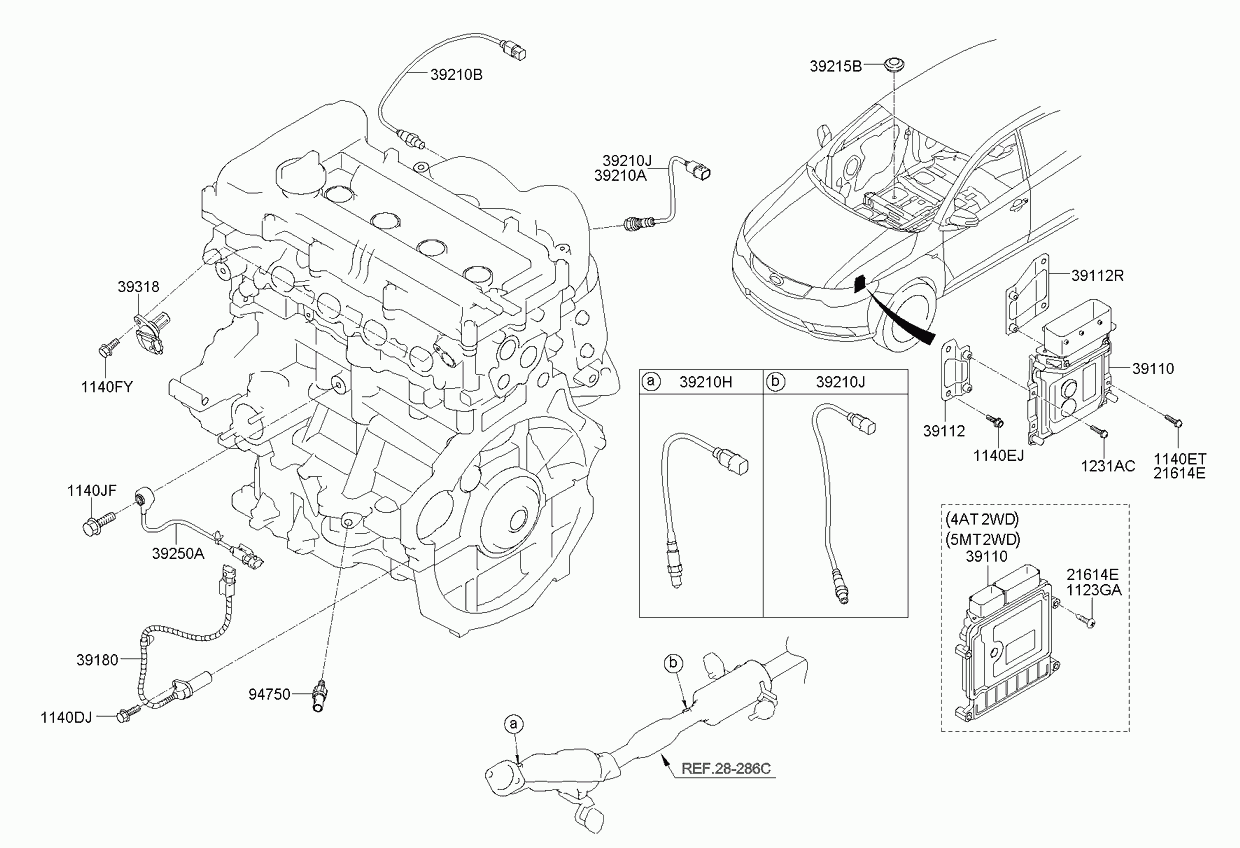 Hyundai 39210-2B070 - Sonda lambda autozon.pro