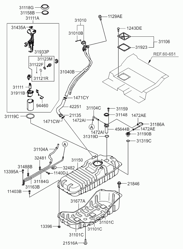 KIA 31111 3L000 - Pompa carburante autozon.pro