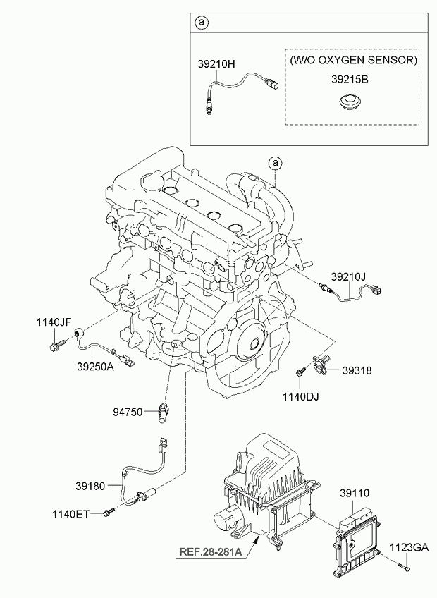 KIA 392102B020 - Sonda lambda autozon.pro