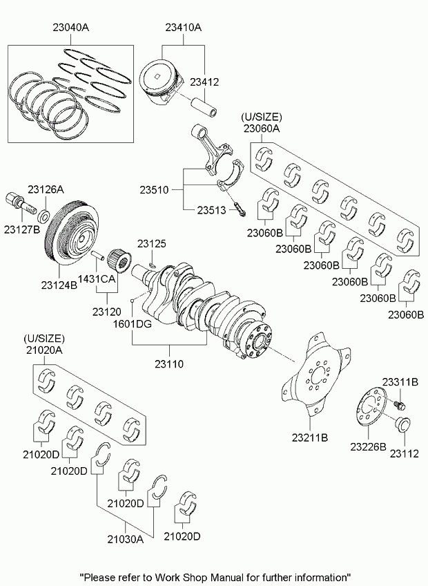 Hyundai 23110-3E101 - Kit Cinghie Poly-V autozon.pro