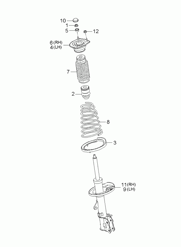 KIA 55351-2F100 - Ammortizzatore autozon.pro