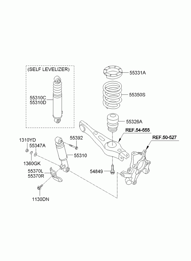 KIA 553102P650 - Ammortizzatore autozon.pro