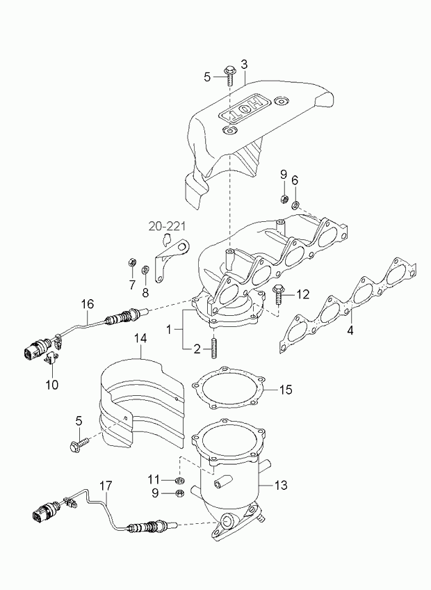 KIA 39210-38015 - Sonda lambda autozon.pro