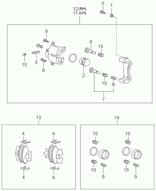 KIA 581013CA80 - Kit pastiglie freno, Freno a disco autozon.pro