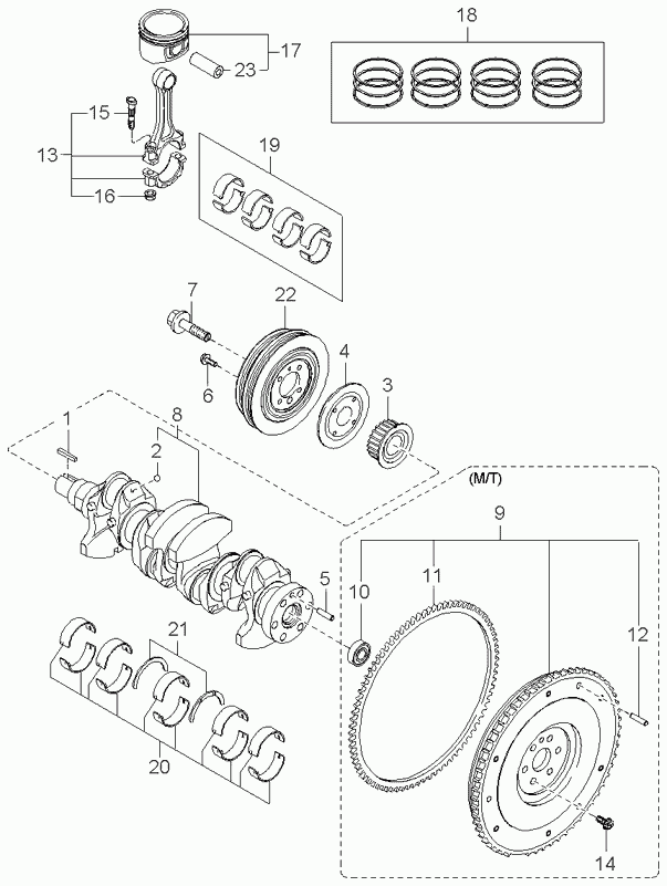 KIA MF80111303 - Bearing - pilot autozon.pro