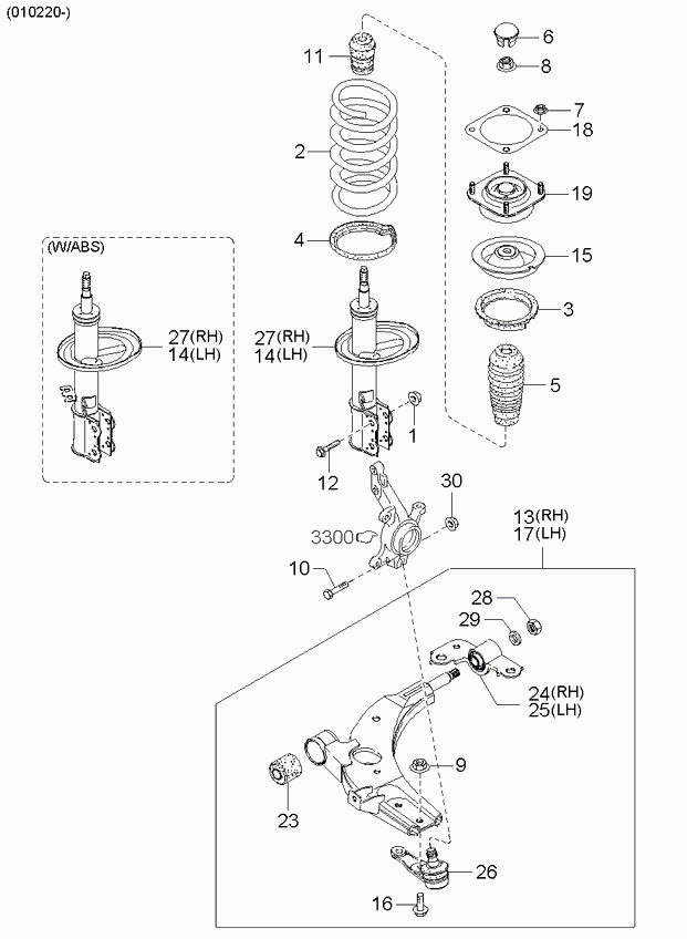 Hyundai 0K24434015 - Parapolvere, Ammortizzatore autozon.pro