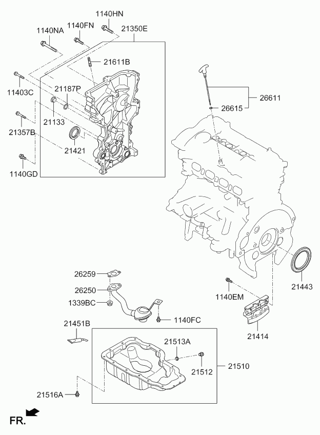 Chevrolet 21421-2E000 - Seal - oil autozon.pro