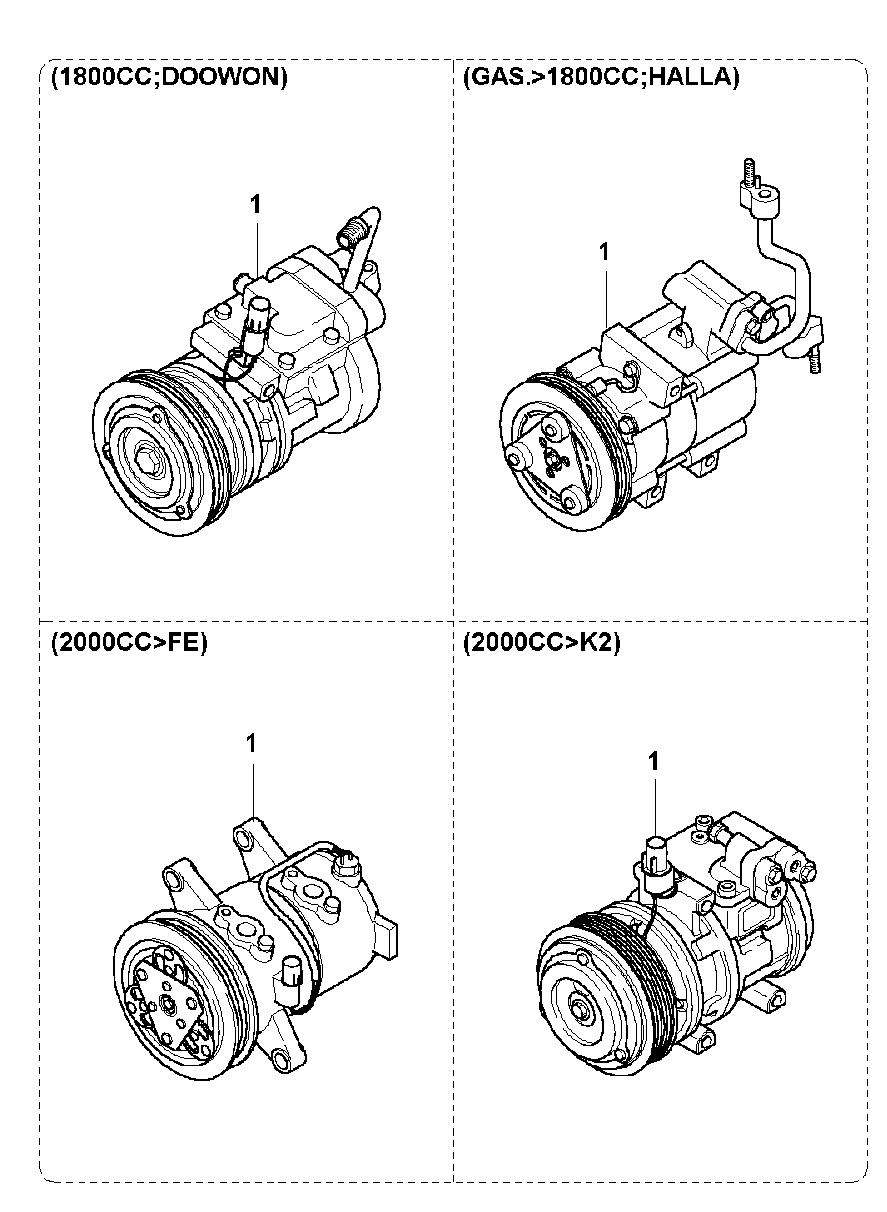 KIA 0K9A061450C - Compressore, Climatizzatore autozon.pro