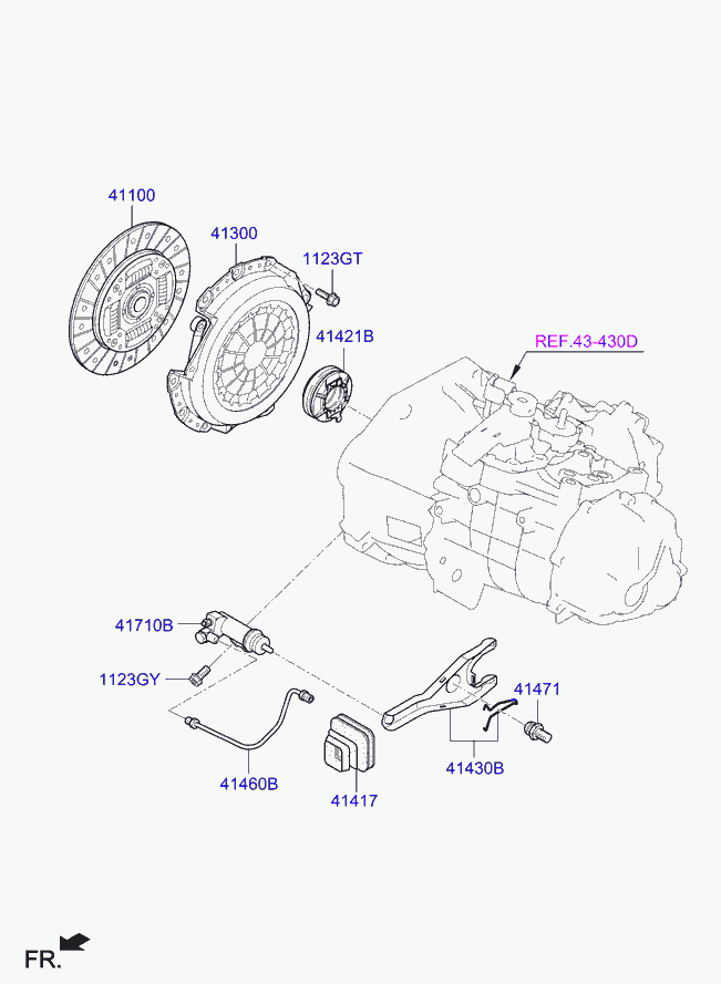 KIA 41100-26080 - Disco frizione autozon.pro