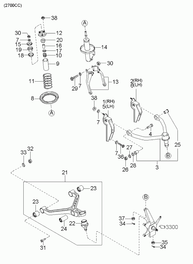 KIA 0K72A-34-710B - Ammortizzatore autozon.pro