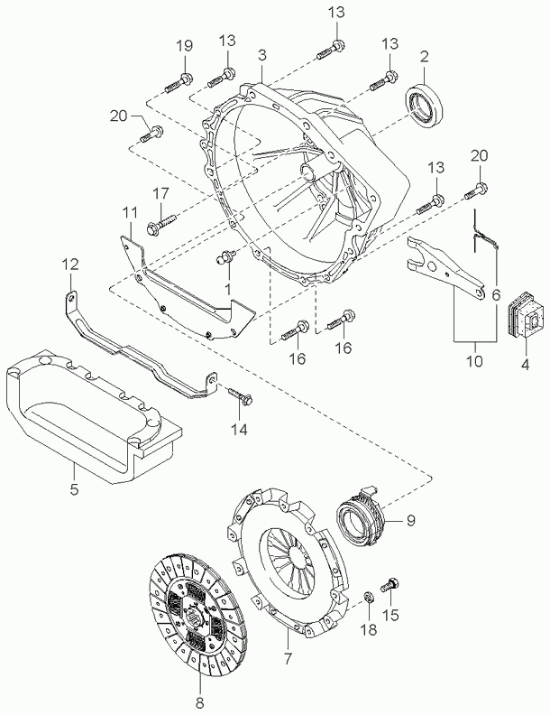 Hyundai 0K72A-16-510 - Reggispinta distacco frizione autozon.pro