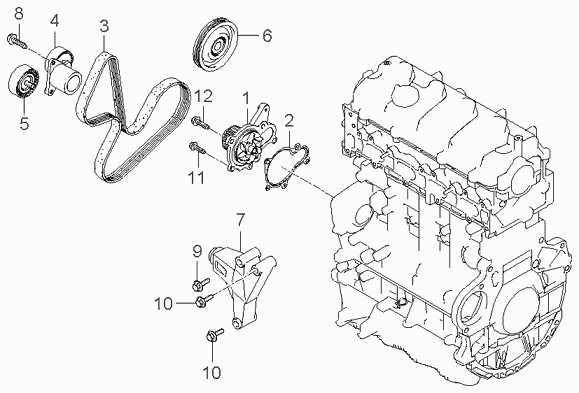 KIA 25212 27002 - Cinghia Poly-V autozon.pro